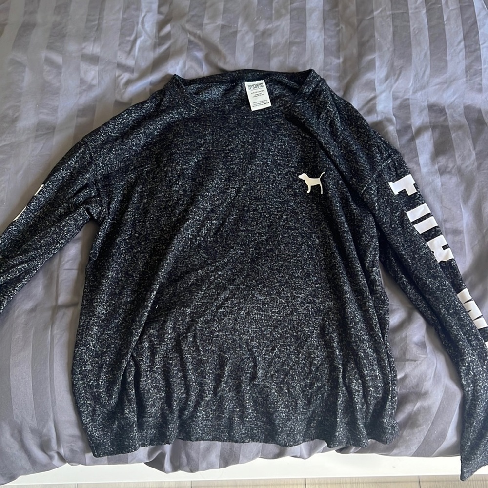 PINK gray sweater